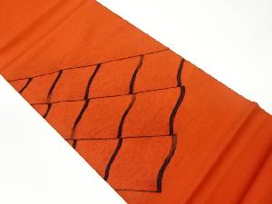 リサイクル すくい織瓦模様織出し洒落袋帯